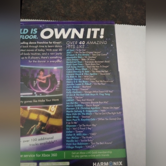 XBox 360 Kinect Dance Central 3 Video Game Very Good Condition Complete W/Manual - Picture 3 of 3